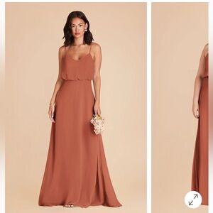 Spaghetti Strap Maxi Dress in Terracotta